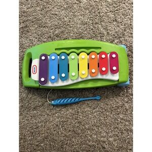 Little Tikes Musical Pull Toy 2 in 1 Tap a‎ Tune Green Xylophone on Wheels